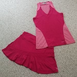 Lija Tennis Skirt and Tank Top Set